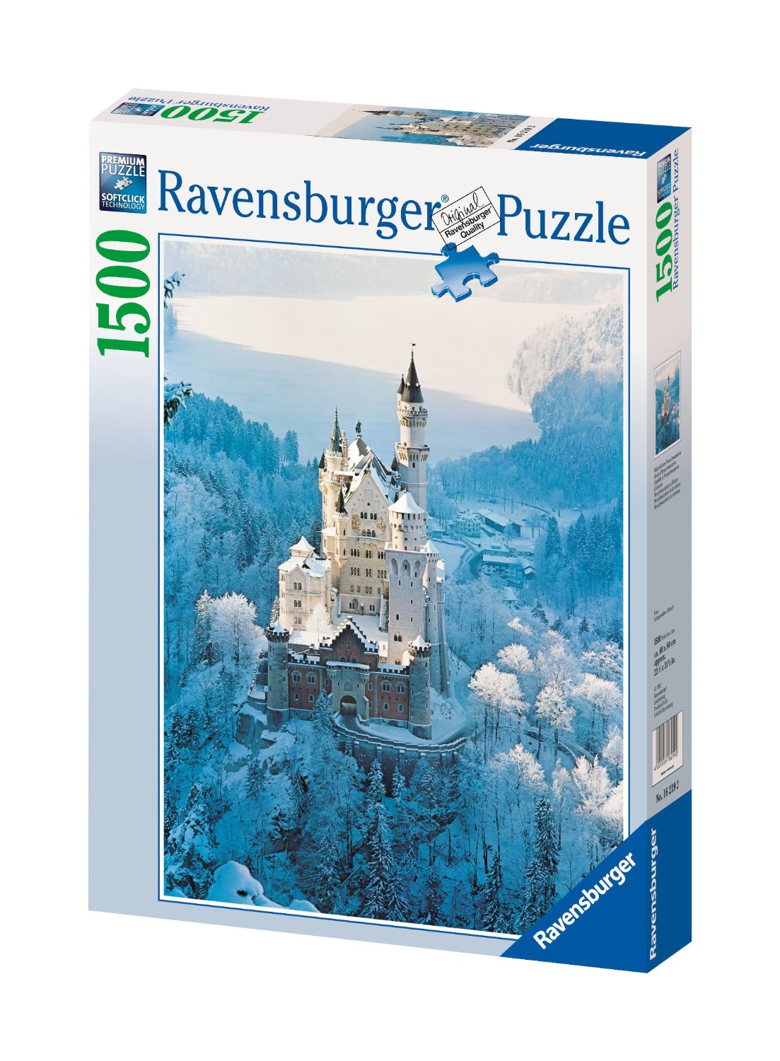 Puzzle Ravensburger 16219, de 1500 piezas, castillo de Neuschwanstein