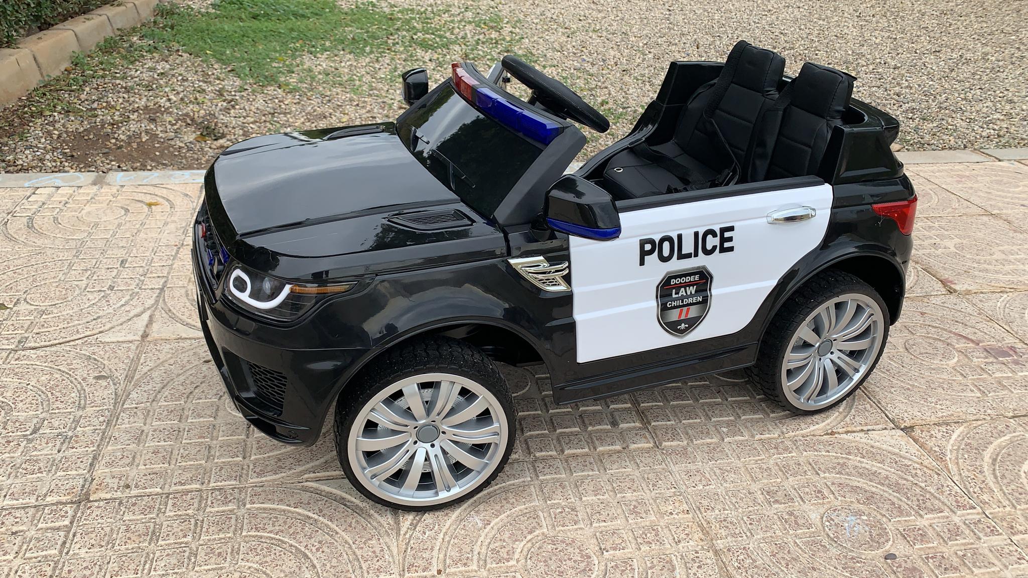 COCHE ELECTRICO PARA NIÑOS POLICIA INGLESA 12 V - pequenenes