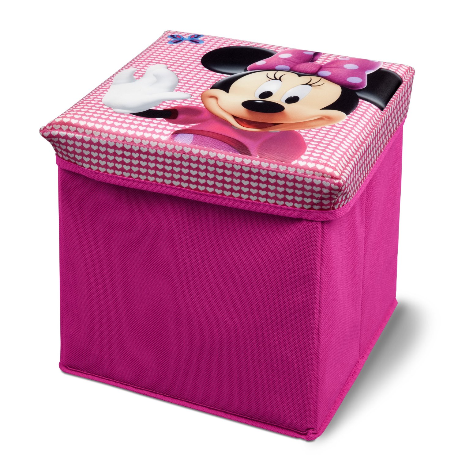 TABURETE-GUARDA JUGUETES DE TELA MINNIE MOUSE - TC85702MN, IndalChess