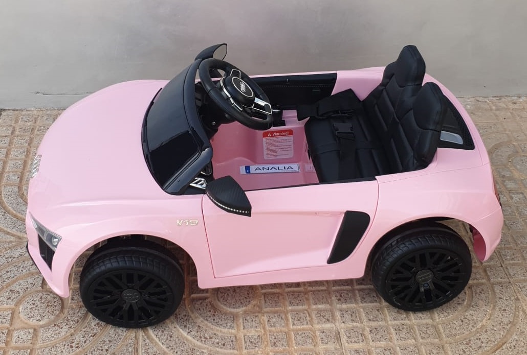 AUDI LITTLE SPYDER 12V, ROSA, MANDO - KI4-R8LITTLEPINK, Coches eléctricos y motos para niños a batería 12v con mando RC, quads infantiles, tractores infantiles, para realizamos envíos a