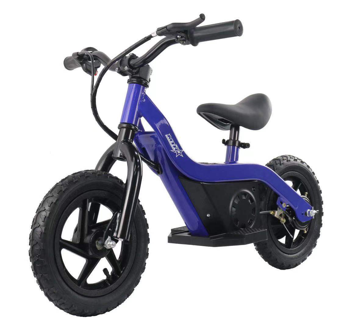 BICICLETA ELECTRICA NIÑOS 100W 12 SIN PEDALES - BLANCA