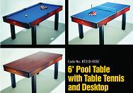 MESAS BILLARES, MESAS DE JUEGO DE AIRE O AIR HOCKEY Y MESAS DE MULTIJUEGOS