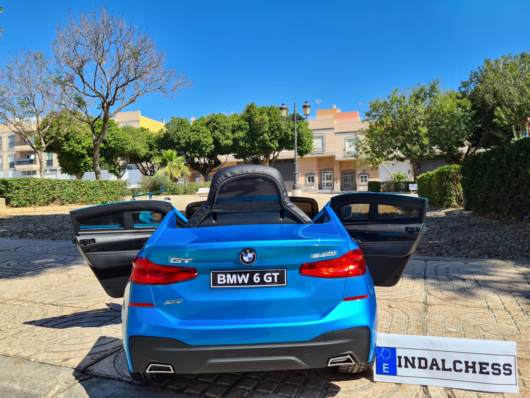 Bmw Coches De Bateria Para NiÃ±os AÃ±os BMW GT Azul Pintado, Coches