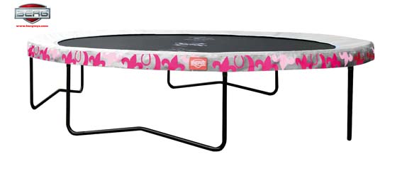 CAMA ELASTICA BIG, ESTAMPADA Y PLATA, BERG Jumping Styles Sparkling Silver 430. ENVIO GRATIS