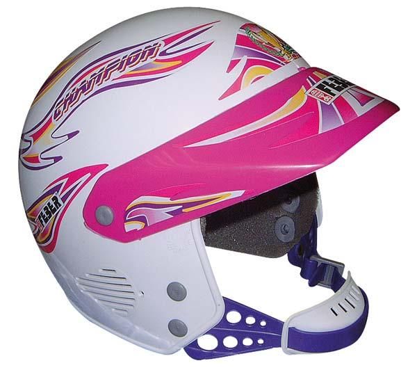 3102 Casco integral de niña, color rosa y blanco, Coches eléctricos y motos para niños a batería 12v con mando RC, quads infantiles, tractores infantiles, camiones para niños, realizamos envíos a