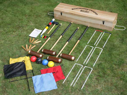 JUEGO DE CROQUET INGLES TRADICIONAL; CROQUET HURLINGHAM. JUGUETES DE MADERA. LO ENVIAMOS GRATIS A SU DOMICILIO