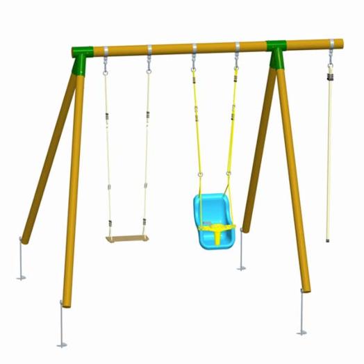 COLUMPIOS DE MADERA - ASIENTO DOBLE, IMAUNA. 1 ASIENTO DE BEBÉ