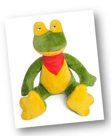 peluche de rana gigante