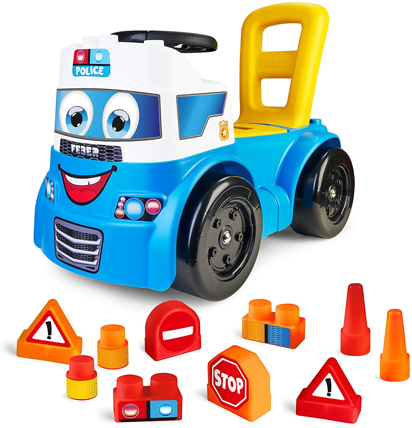 CORREPASILLOS FEBER POLICÍA CON SEÑALES, Coches eléctricos y motos