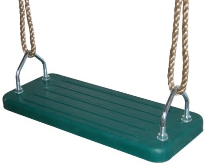 Silla caucho cuerdas para columpios, verde - 12810058C, IndalChess