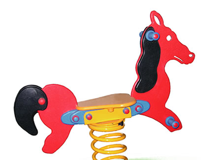 FIGURA CABALLO MUELLE INFANTIL, HOMOLOGADO PARA USO COMERCIAL, PARQUES, ETC.