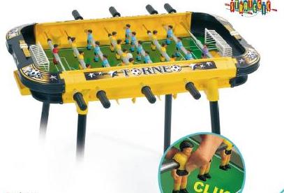 COMPRAR FUTBOLIN PARA NI�OS DE PLASTICO Y VARILLAS STRATEGIC DE COLOR AMARILLO Y NEGRO. JUGUETES CHICOS REF_7380