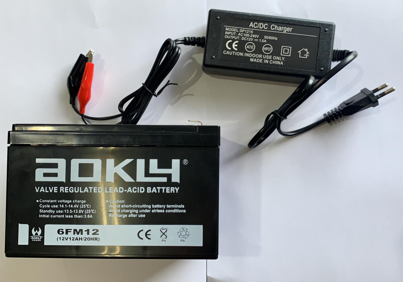 KIT BATERÍA 12AH + CARGADOR EXTERNO 12V PARA COCHE INFANTIL - INDALPZ00472, Coches eléctricos y motos para niños a batería 12v con mando RC, quads infantiles, infantiles, camiones