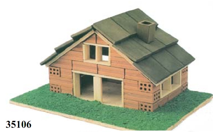 KERANOVA EUROKIT 35106- KIT MAQUETA LADRILLOS "CASITA CON CHIMENEA, MDELO 106". ESCALA LADRILLOS 1:10 KERANOVA EUROKIT 35106- KIT MAQUETA LADRILLOS "CASITA CON CHIMENEA, MDELO 106". ESCALA LADRILLOS 1:10