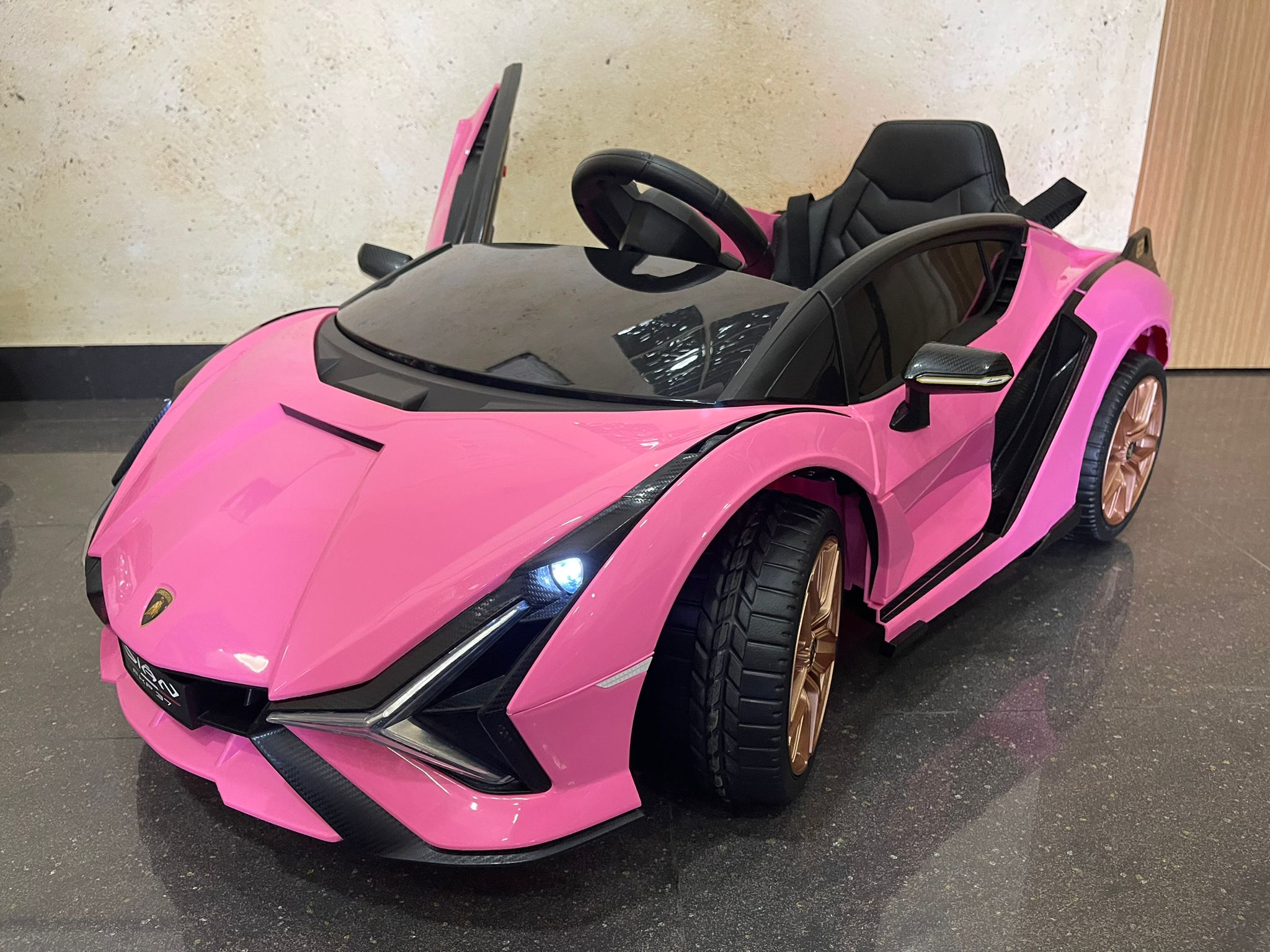 Coche eléctrico infantil 12 voltios, Lamborghini Sian 4x4,