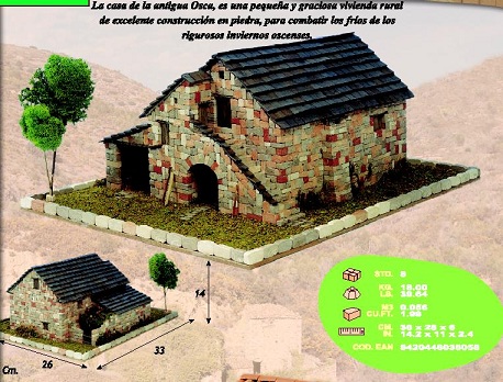 Maqueta Casa tipica gallega Cuit para construir 