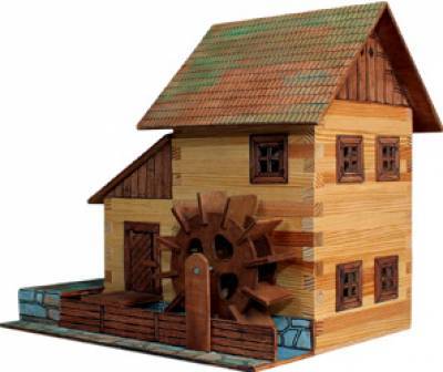 MAQUETAS DE MADERA DE HAYA: KIT CASA DE MADERA CON MOLINO DE AGUA. WALACHIA 1316 MAQUETAS DE MADERA DE HAYA: KIT CASA DE MADERA CON MOLINO DE AGUA. WALACHIA 1316
