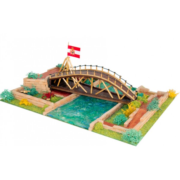 Keranova 30251, Kit maqueta puente de Leonardo Da Vinci, Coches eléctricos y motos niños a batería mando RC, quads infantiles, tractores infantiles, camiones para niños, realizamos envíos a domicilio.