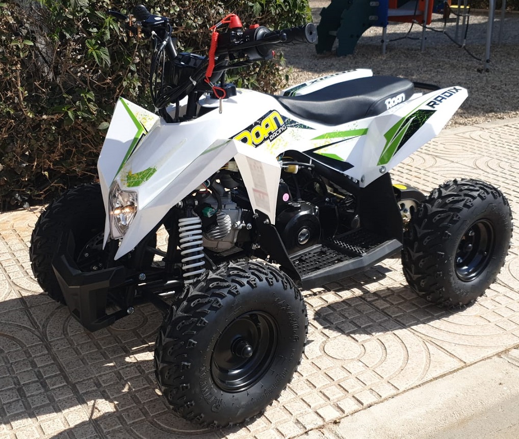 cometer semestre Necesitar Mini Quad de gasolina de 90cc PoloRoanRadix-2131__VER verde ruedas grandes  de 6"pulgadas., Coches eléctricos y motos para niños a batería 12v con  mando RC, quads infantiles, tractores infantiles, camiones para niños,  realizamos