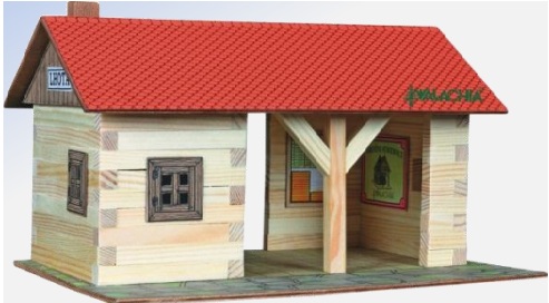 WALACHI MODELISMO MADERA 1311- KIT CONSTRUCCIÓN "ESTACIÓN DE FERROCARRIL DE MADERA". 115 PIEZAS WALACHI MODELISMO MADERA 1311- KIT CONSTRUCCIÓN "ESTACIÓN DE FERROCARRIL DE MADERA". 115 PIEZAS