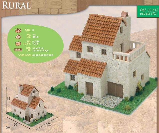 MODELISMO DE CONSTRUCCION DE MAQUETAS, CASA RURAL 3 EN MINIATURA, REF CUIT_03513 MODELISMO DE CONSTRUCCION DE MAQUETAS, CASA RURAL 3 EN MINIATURA, REF CUIT_03513