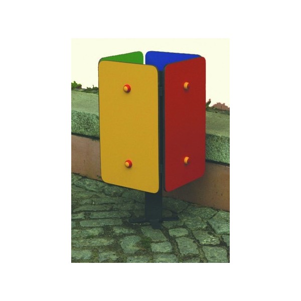 PRECIOS PAPELERAS EXTERIOR EN MADERA HPL, MOBILIARIO URBANO. REF S