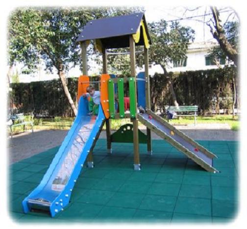 MOBILIARIO URBANO PARQUE JUEGOS INFANTILES,  Parque MALAGA REF ASL_254 homologado