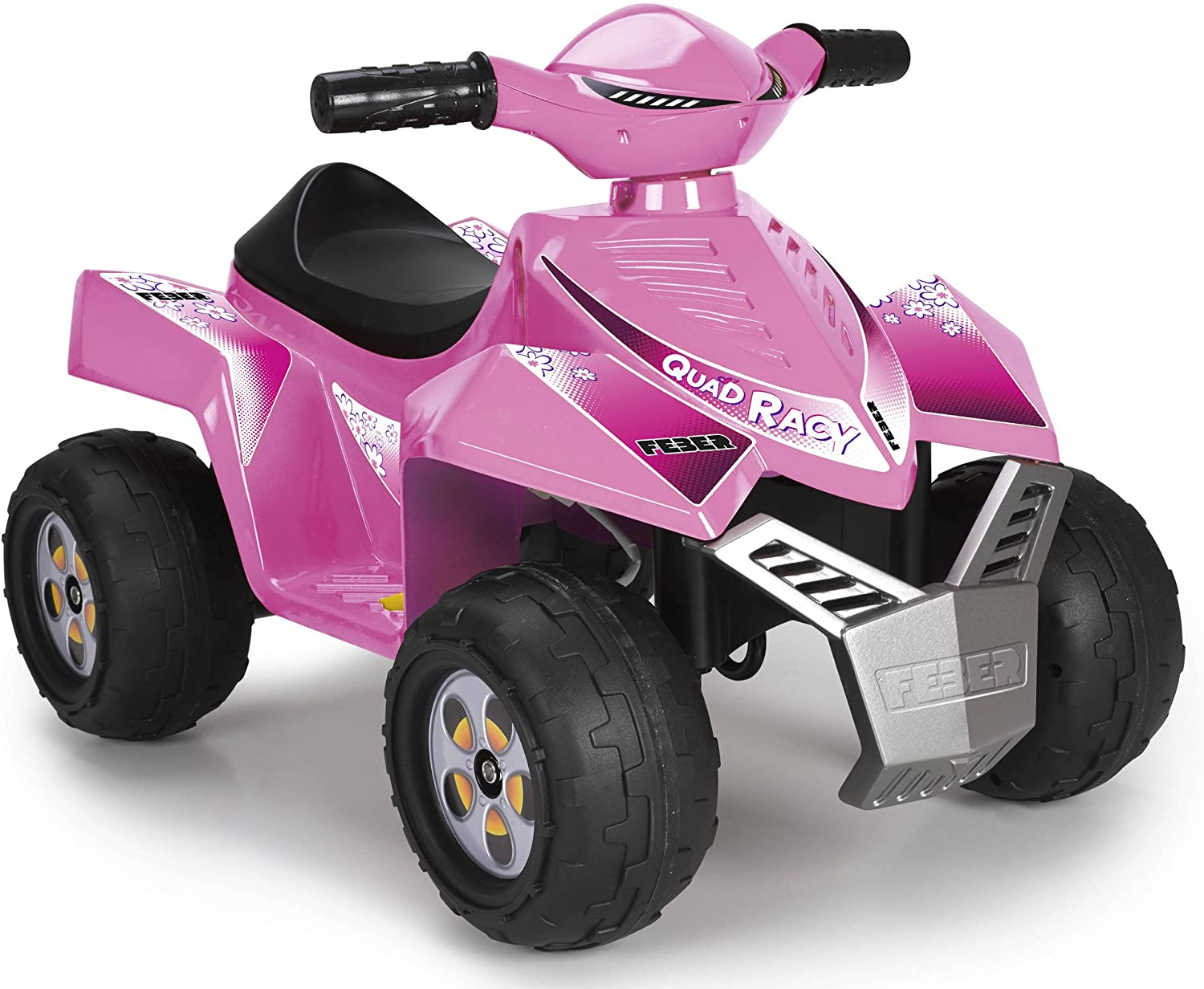 Quad Racy Pink rosa 6v - 1 a 3 años - Feber 11422, Coches eléctricos y  motos para niños a batería 12v con mando RC, quads infantiles, tractores  infantiles, camiones para niños, realizamos envíos a domicilio.