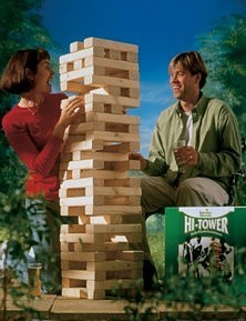 JUEGO PARA JARDINES; RASCACIELOS GIGANTE DE MADERA, TAMA�O XL