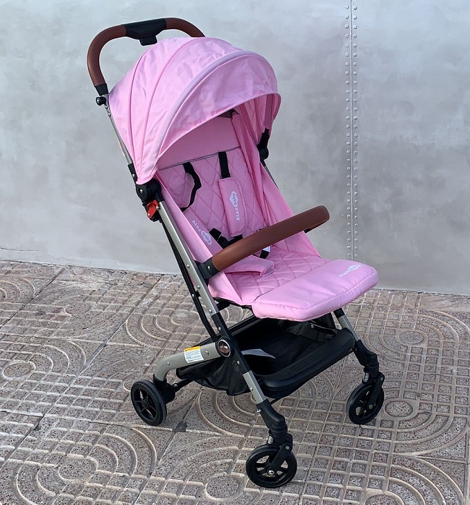 CARRITO O SILLA PLEGABLE DE PASO PARA BEBÉ ATAABABY PARIS, ROSA