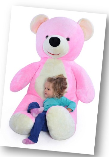 oso de peluche gigante rosa