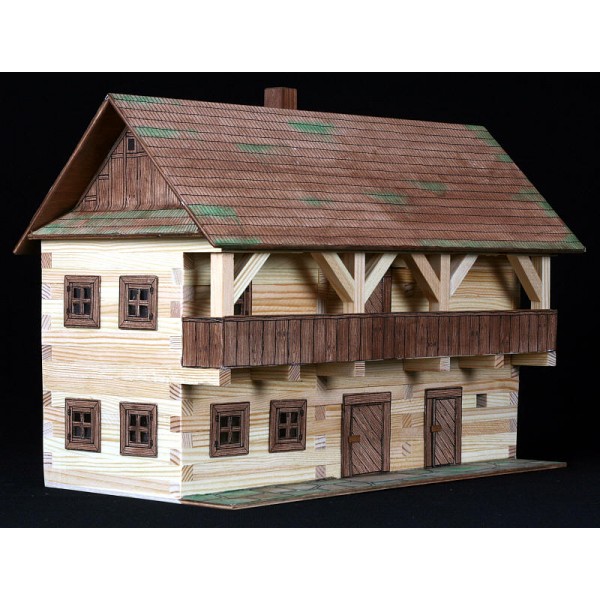 WALACHIA MODELISMO MADERA, 1305- KIT CONSTRUCCIÓN "POSADA DE MADERA". 298 PIEZAS WALACHIA MODELISMO MADERA, 1305- KIT CONSTRUCCIÓN "POSADA DE MADERA". 298 PIEZAS