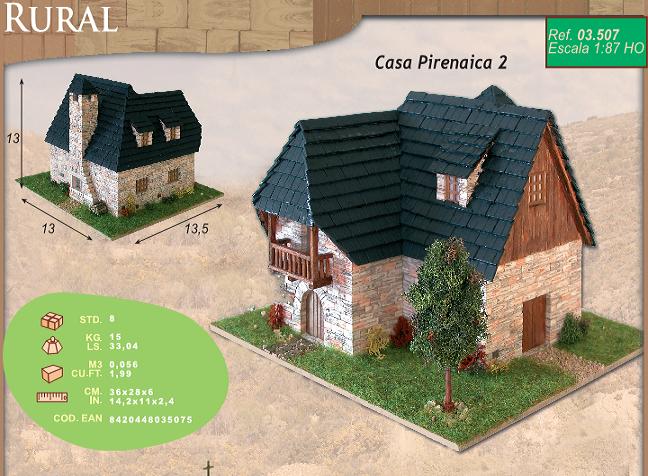 Kit de construccion, maqueta casa pirenaica 2 Kit de construccion, maqueta casa pirenaica 2