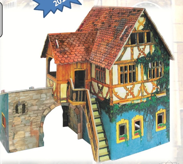 casas en miniatura de carton