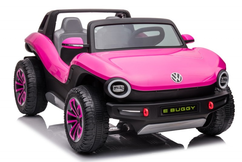 Coche eléctrico infantil 12v Volkswagen E-BUGGY ROSA, 2 PLAZAS - BC-, Coches  eléctricos y motos para niños a batería 12v con mando RC, quads infantiles,  tractores infantiles, camiones para niños, realizamos envíos