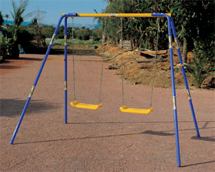 COLUMPIOS INFANTILES, DOBLE ASIENTOS DE CADENAS, LL_3108
