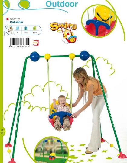 COLUMPIO BEB� DE COLORES Y DE GRAN TAMA�O Y RESISTENCIA, CON SILLITA DE SEGURIDAD, REFERENCIA_8910 JUGUETES CHICOS
