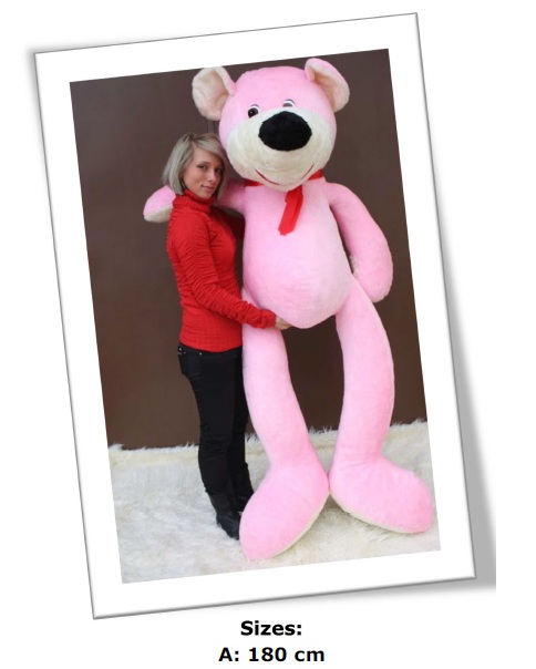peluche rosa gigante