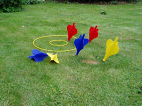 Fabuloso juguete de dardos  gigantes de jardin