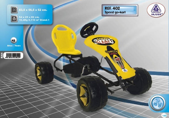 COMPRAR JUGUETE KART  Speed go-kart ref. 402, JUGUETE DE PEDALES INJUSA