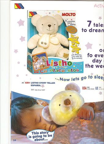 OSITO LISTHO CUENTA CUENTOS DE MOLT� JUGUETES, 7 CUENTOS EN ESPA�OL, REF_5201