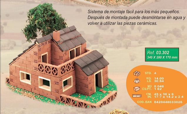 Maqueta básica miniatura chalet Basic, Kit para aprender, maquetas infantiles desmontables REF CUITDOMENECH 03302 Maqueta básica miniatura chalet Basic, Kit para aprender, maquetas infantiles desmontables REF CUITDOMENECH 03302
