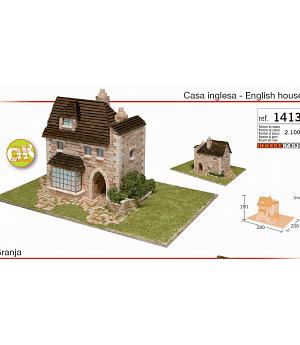 Maqueta casa inglesa tradicional de piedra y rejas, Aedes Ars 1413