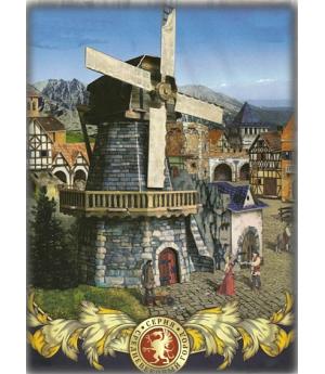 Kit maqueta de carton: Molino de viento de la epoca medieval. Marca Clever Papel REF 14273