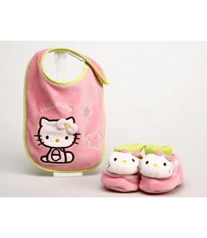 Venta Kiokids 42942 - Babero + botitas de Hello Kitty para bebés
