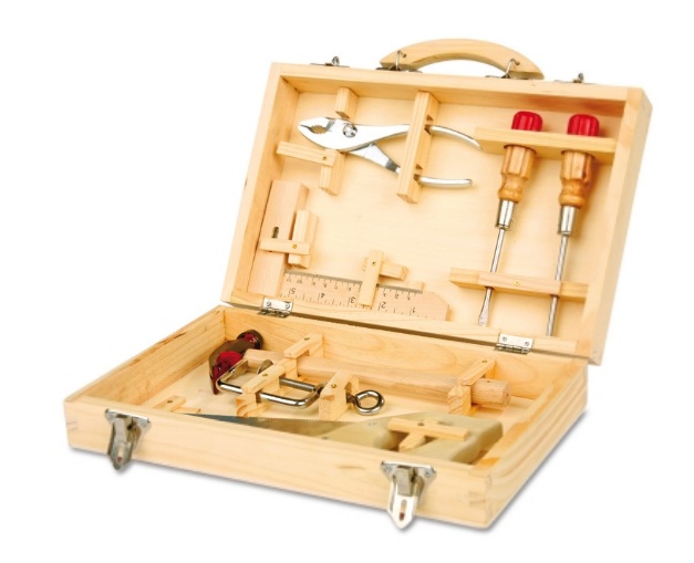 Caja de herramientas de juguete para niños