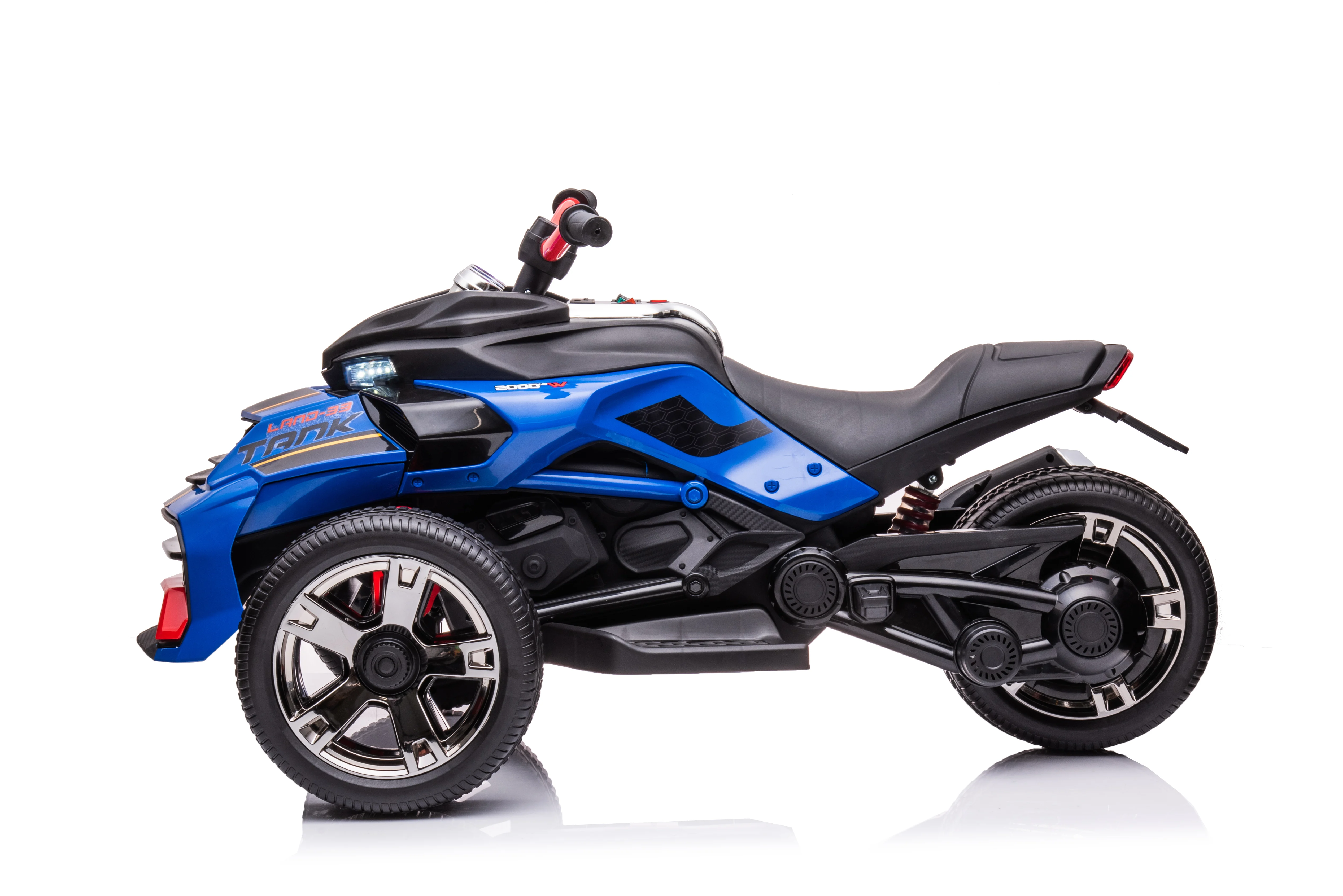 TRIMOTO Streetfighter AMARILLO de 24V, cuero, EVA, 2,4 GHz RC  INDA1163-LI-3118
