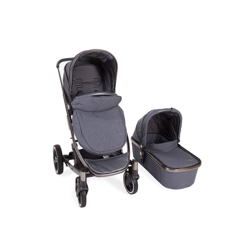 SILLA DE PASEO PARA BEBE MODELO DIVAINA 2 EN 1 COLOR GRIS OSCURO