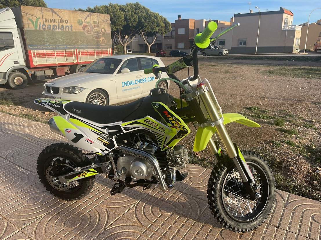 MINI MOTO INFANTIL GASOLINA MTR JUNIOR 90 CC VERDE