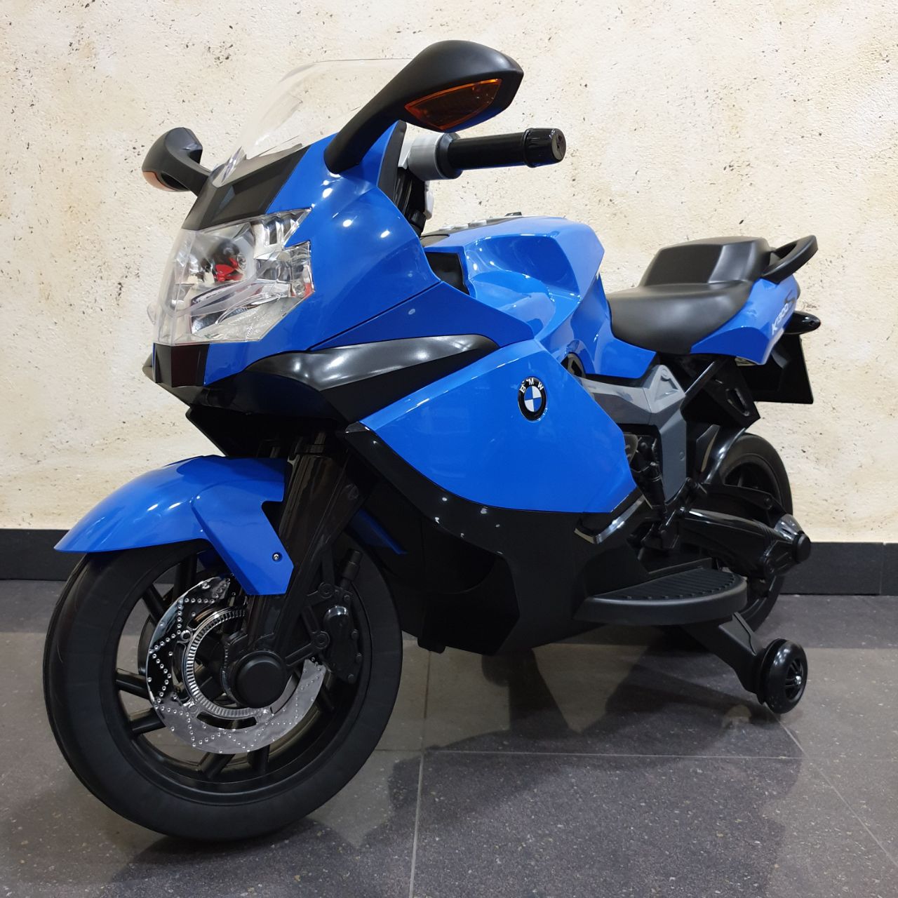 MOTO ELÉCTRICA INFANTIL 12V BMW K1300S AZUL. SCH939 - R2098B. AHORA CON RUEDAS DE GOMA!!!,3 hasta los 8 años, Coches eléctricos y motos para a batería 12v con mando RC, quads